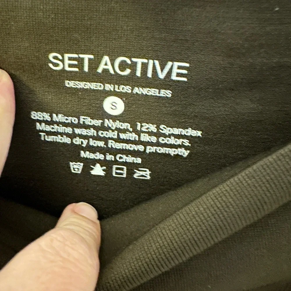 SET ACTIVE S Brown sculpt flex power compression activewear yoga walking legging - Picture 5 of 12